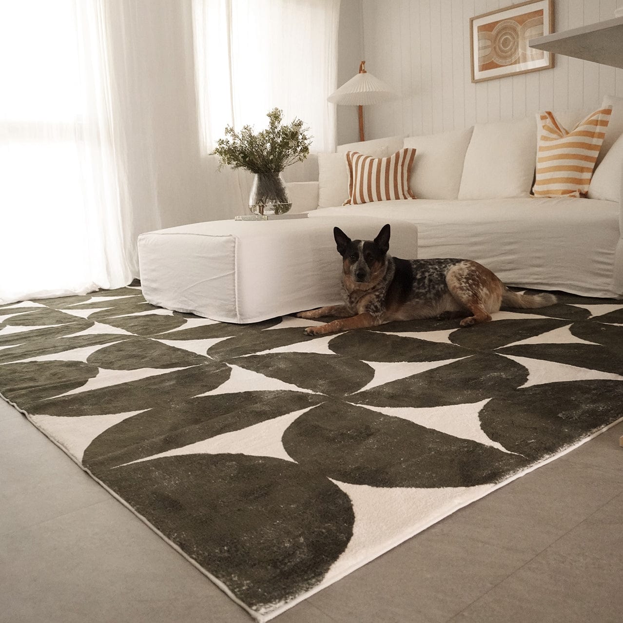 jardime green and ivory geometric washable rug jardime green and ivory geometric washable rug